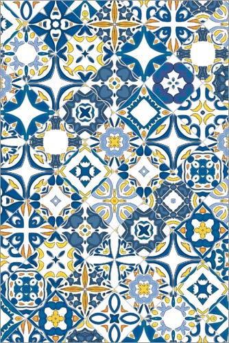 Posterlounge Lienzo 60 x 90 cm: Azulejo Tiles in Portugal de Editors Choice - Cuadro Terminado, Cuadro sobre Bastidor, lámina terminada sobre Lienzo auténtico, impresión en Lienzo