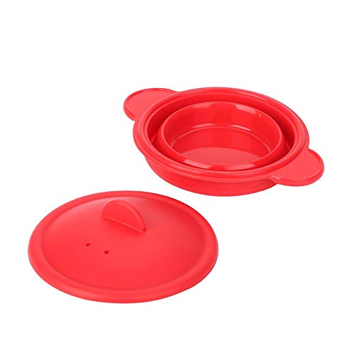 Pote Retractable del Vapor del Artículos de Cocina del Vapor del Silicón Plegable que Cocina el Vapor con la Cubierta