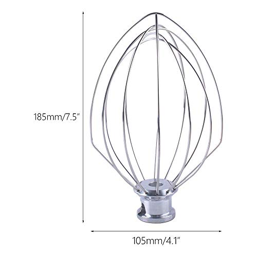 Poweka K5AWW Batidor de Varilla de Repuesto Kitchen-Aid 5 Cuarto Batidora Mezcladora KSM50 KSM5 Robots de Cocina