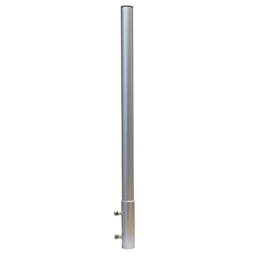 PremiumX extensión del mástil 100 cm Ø 50 mm ALU Accesorio del mástil Antena de Extension del mastil satélite Soporte del mástil de Aluminio con Tapa