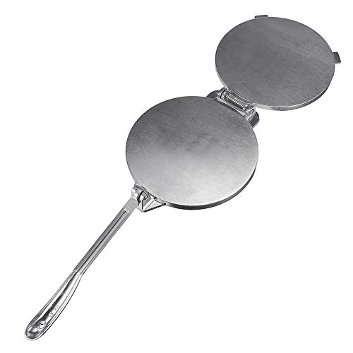 Prensa de tortilla diafricana de aluminio, para hacer tortillas, hacer harina, maíz, harina, maíz, máquina para hacer tartas, desayuno (20 x 15 x 24 cm)