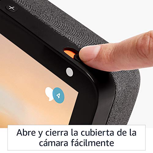 Presentamos el Echo Show 8: mantén el contacto con la ayuda de Alexa, tela de color antracita