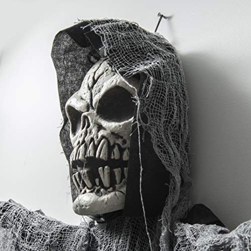 PREXTEX Calavera de la Parca Colgante de 183 cm, el Mejor Decorado de Halloween