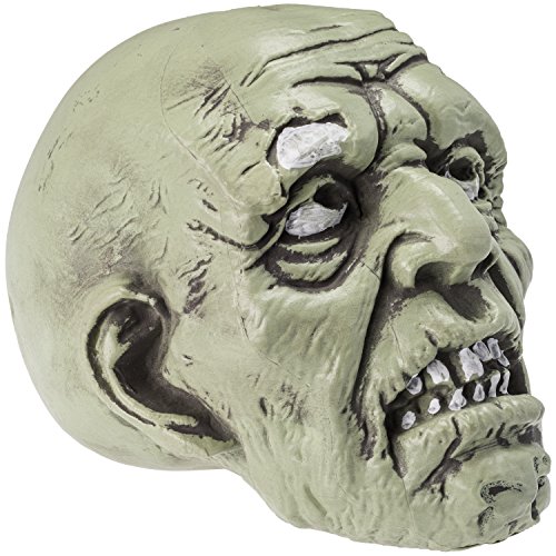 PREXTEX - Cara y Brazos de Zombi para Halloween con Estacas para Clavar en Césped para el Mejor Cementerio de Halloween - Decoraciones para Halloween