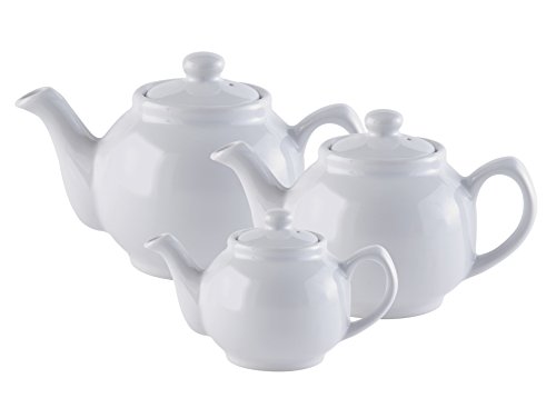 Price & Kensington Teekanne klassisch, weiß, 2 Tassen Tetera, gres, Blanco, 2 Tazas