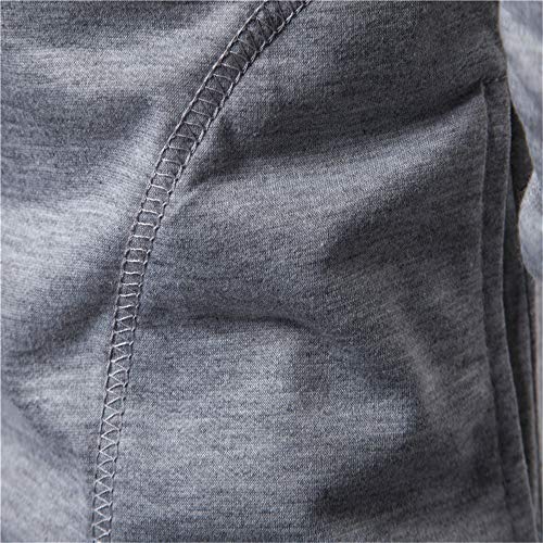 Primavera, Otoño e Invierno Temporadas Caliente Nuevo Hombres de Cuello Alto Sólido Sudadera con Capucha Casual Sudadera Gris gris oscuro 175 cm