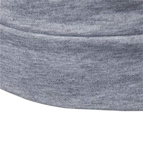 Primavera, Otoño e Invierno Temporadas Caliente Nuevo Hombres de Cuello Alto Sólido Sudadera con Capucha Casual Sudadera Gris gris oscuro 175 cm