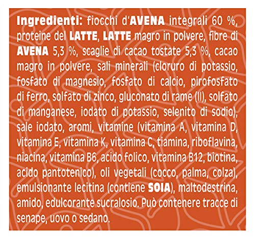 Primavita - Gachas de avena dietéticas sustitutivas de comidas, sabor a turrón de praliné, 65 g