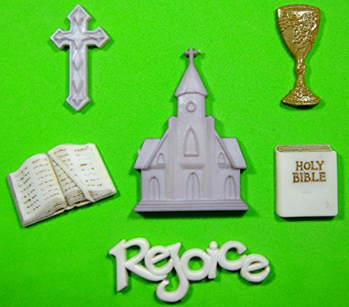 Primera Iglesia de la Comunión Religión Molde de silicona para la torta de Decoración Pastel de Cupcake Toppers Glaseado Sugarcraft Tool por Fairie Blessings