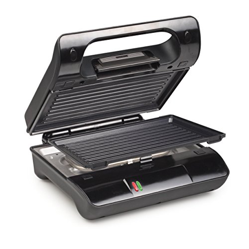 Princess 117001 Grill Compact Flex – Parrilla con placas extraíbles, almacenamiento vertical