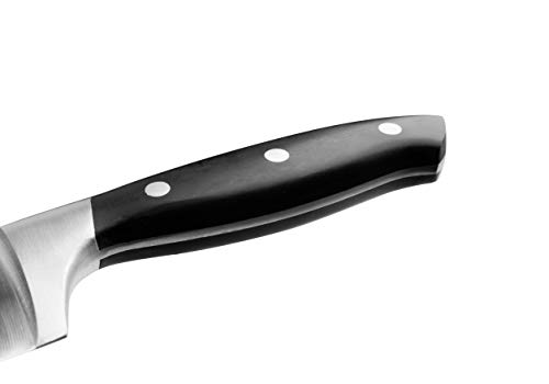 Probus Santoku knife 34 cm, hand sharpened premium kitchen knife, stainless steel universal knife for cutting and chopping, ergonomic & non-slip handle (blade: 20 cm), quantity: 1 piece