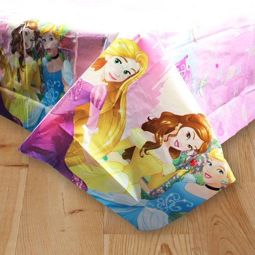 Procos - 85004 - Mantel de plástico de Princesas Disney (Disney Princess Dreaming), 120 x 180 cm, color rosa