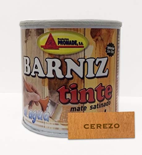 PROMADE - Barniz tinte satinado al agua cerezo 375 ml