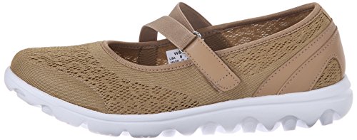 Propét TravelActiv Mary Jane Pacific - Zapatillas para Mujer, Color Beige, Talla 39 EU