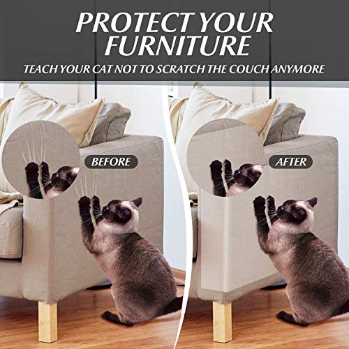 Protector de Muebles Gatos, Cinta de Entrenamiento Anti Arañazos para Gatos, Protector de Muebles para Sofá, Alfombra, Puertas