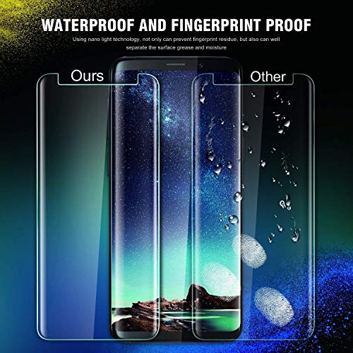 Protector de Pantalla de Cristal Templado Galaxy S9 Plus,[2 Pack] 9H Dureza, Resistentes a los Golpes, No se Rayan, 3D Touch Compatibles, Para Samsung Galaxy S9 Plus (Transparente)