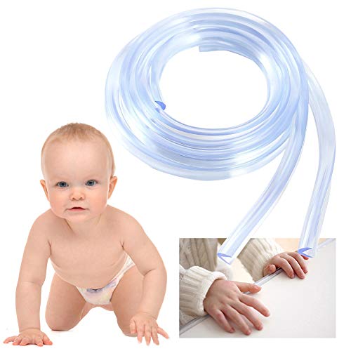 Protector para Esquinas, Protector para Bordes, Protector Borde Anti-Golpe, Espuma Forma de L para Mesa Borde, anticolisión Tira para Seguridad Bebés y niños,Suave Protectores para Bordes,6m