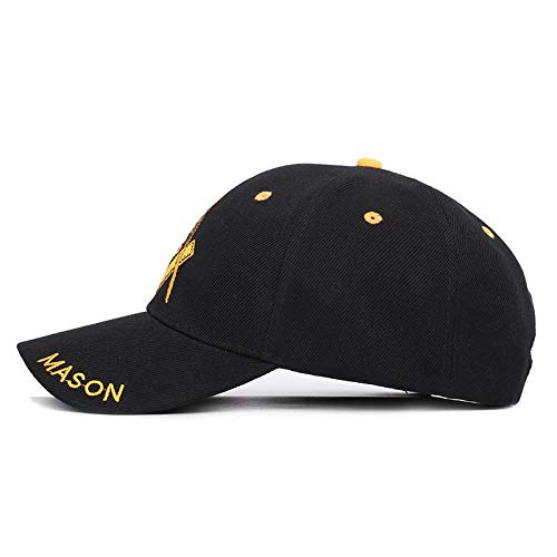 PRWJH Gorra de béisbol con Dise?o de Sol LD estándar de béisbol rápida Ebay Lengua de Pato popularLetter SD Bordado Gorra de béisbol Mason