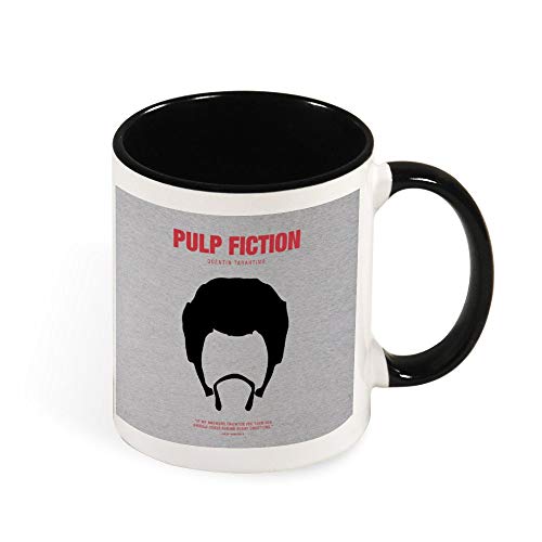 Pulp Fiction Jules Winnfield - Taza de cerámica con silueta de la película, regalo para mujeres, niñas, esposa, mamá, abuela, 325 ml