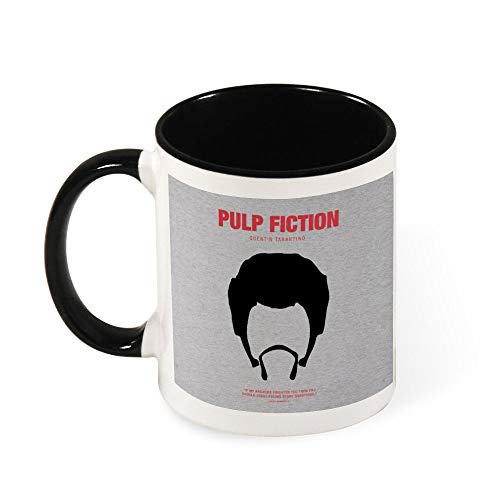 Pulp Fiction Jules Winnfield - Taza de cerámica con silueta de la película, regalo para mujeres, niñas, esposa, mamá, abuela, 325 ml