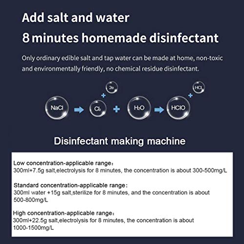 Pulverizar La pasteurización Maquina de agua, desinfección Haciendo hipocloroso agua ácida de la máquina de limpieza de hipoclorito de sodio Generador de manchas de agua de la máquina