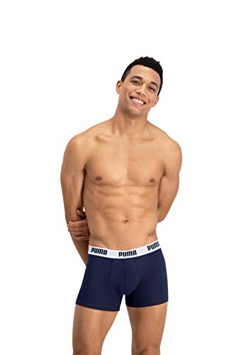 Puma Basic Trunk 2P, Boxer hombre (Pack de 2), Azul ( True Blue), S