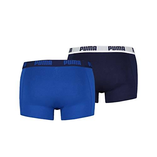 Puma Basic Trunk 2P, Boxer hombre (Pack de 2), Azul ( True Blue), S