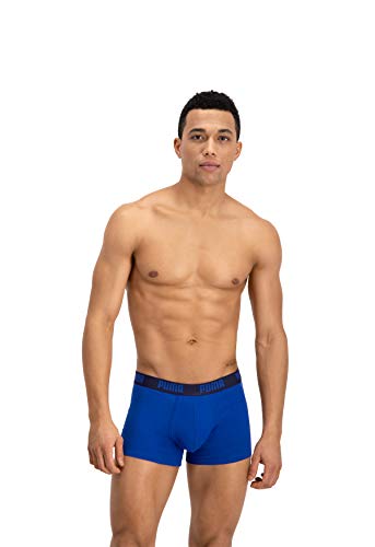 Puma Basic Trunk 2P, Boxer hombre (Pack de 2), Azul ( True Blue), S