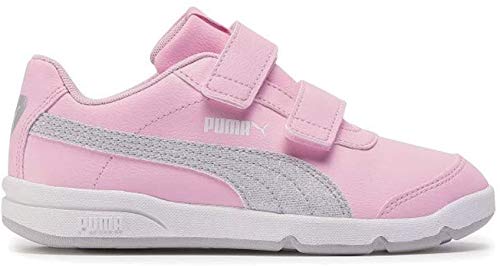 PUMA STEPFLEEX 2 SL VE Glitz FS V P, Zapatillas para Niñas, Rosa (Pale Pink Silver White/Gray Violet), 30 EU