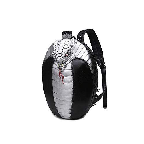 Punk Style - Mochila de Hombro para Hombre y Mujer, diseño de Remaches, Color Plata, tamaño Talla única