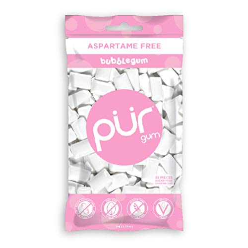 PUR Gum Aspartame Free, Bubble Gum, 2.8 Ounce