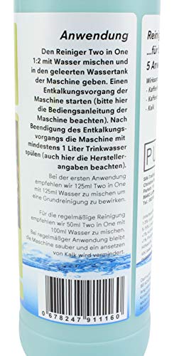 Purivita Two in One - Limpiador y descalcificador para cafeteras 1 botella de 250 ml