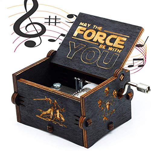 Puro mano clásico " Star Wars "caja de música caja de música de madera a mano artesanías de madera creativa Mejores regalos