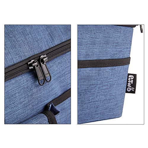 PuTwo Térmica Porta Alimentos 8L Hermética Bolsa Térmica Plegable Bolso Nevera Térmica Tela Bolsas Térmicas para Llevar Comida Nevera Almuerzo para Adulto Niños Trabajo Playa Viaje -Vaquera Azul