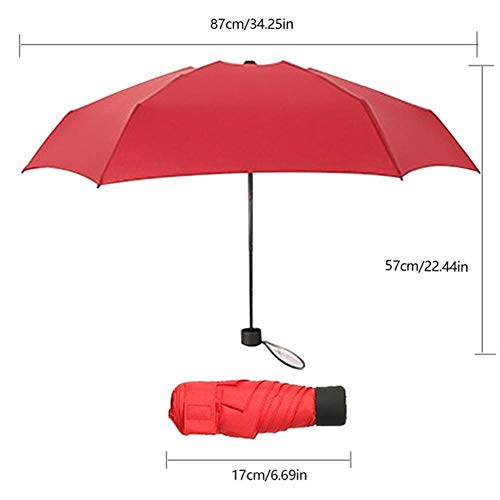 PXN Mini paraguas de bolsillo Mini sombrilla de viaje ligero prefabricado, sombrilla impermeable de 30 cm, sin capa de protección solar