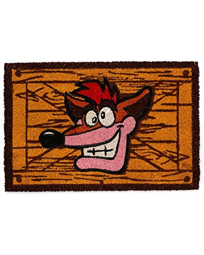 Pyramid International Felpudo Entrada casa Crash Bandicoot, Multicolor, 40 x 60 cm