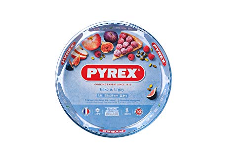 Pyrex Classic Vidrio Molde plano para Tarta, 28 x 28 cm, 1.4 L