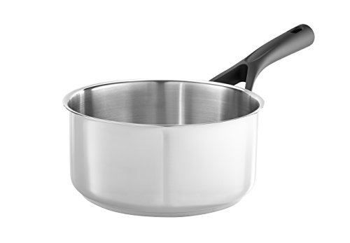 Pyrex Expert Cazo de 16 cm con Tapa, Acero Inox, Antiadherente ultra resistente