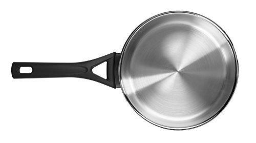 Pyrex Expert Cazo de 16 cm con Tapa, Acero Inox, Antiadherente ultra resistente