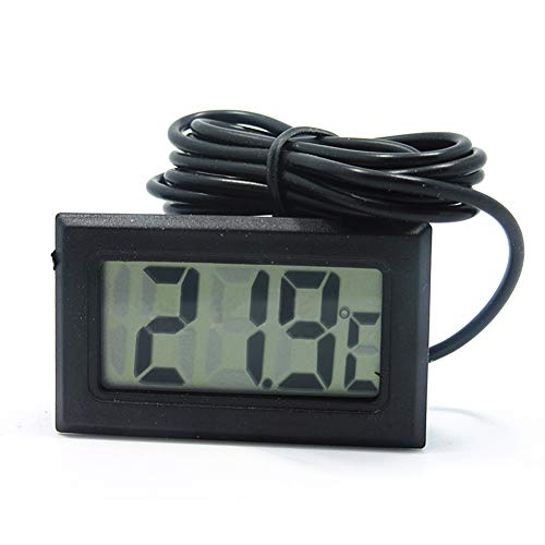 Pywee Mini termómetro higrómetro, Pantalla LCD Digital Fahrenheit para humidificadores, invernaderos, jardín, Bodega, refrigerador, Tarro de masón