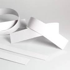 PZ 150 TIRAS DE CARTÓN BLANCO 100 X 5 CM IDEAL PARA PASTEL PAPER PAPEL PARA ALIMENTOS