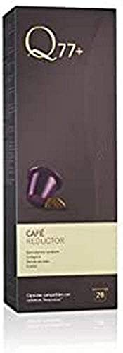 Q77+ CAFÉ REDUCTOR - Cápsulas de Café Adelgazante, Compatible con Nespresso, 28 Cápsulas 28.9 ml