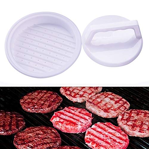 Qazwsxedc para la Cocina 10 Forma Redonda PCS Hamburguesa Presser plástico Hamburguesa de Carne la Parrilla de Burger Press Patty Molde del Fabricante de MouldXY