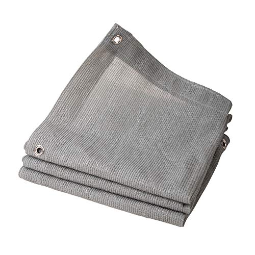 QHGao Cortina Vertical del Techo Solar con Sombrilla del 90%,Sombrilla con Protección UV con Ojal,Cortina para Jardín/Jardín-Lonas para Camioneta-Red De Sombra Multiuso,Tamaño 21(Gris),1 * 1.5m