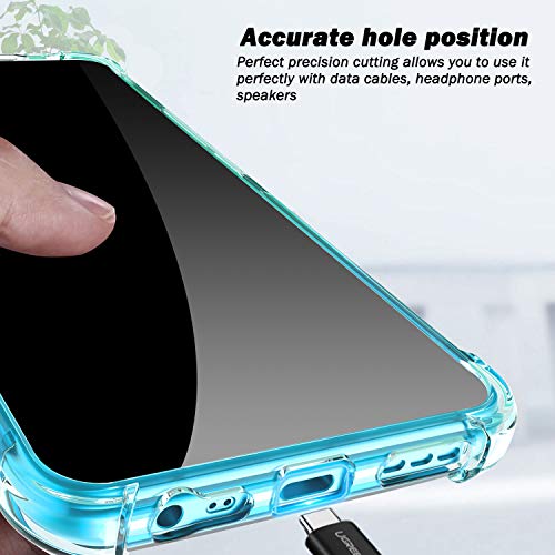 QHOHQ Funda para Xiaomi Redmi 9 con 2 Unidades Protector de Pantalla, Carcasa Anti-Choques y Anti- Arañazos - Cristal Templado Membrana - [9H Dureza] - [Anti-Arañazos]