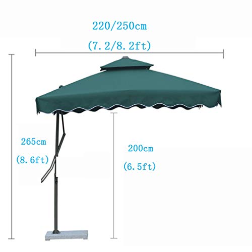 QIAOH Sombrilla para Terraza Bar, Sombrilla Parasol Jardin, Sombrilla Playa 240, Sombrilla Playa Antiviento, Sombrilla Parasol Jardin, para Terraza Jardín Playa Balcón Piscina Patio