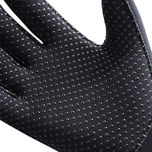 QKURT Guantes de Neopreno de Neopreno de 3 mm: Guantes de Buceo cálidos, Guantes de Buceo de Cinco Dedos para Uso en Adultos, Buceo, Surf, Kayak, Snorkel, Vela, canotaje