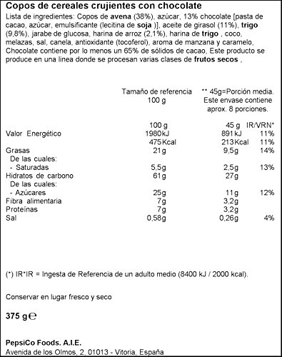 Quaker - Cruesli Chocolate 375 g - [pack de 3]