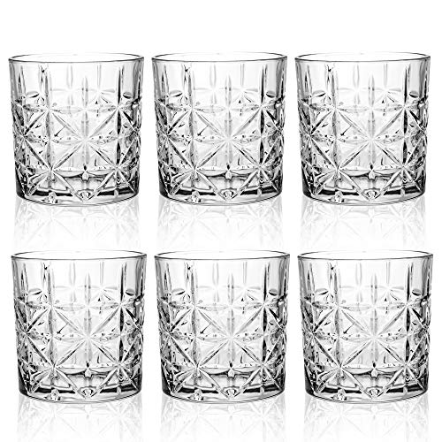 Queensway - Vasos de whisky (6 unidades, en caja de regalo), 6x Regency Whiskey Tumblers