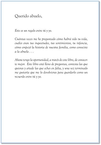 Querido abuelo: entre tú y yo (Cuentame Tu Vida) (Cuentame la Historia de Tu Vida)